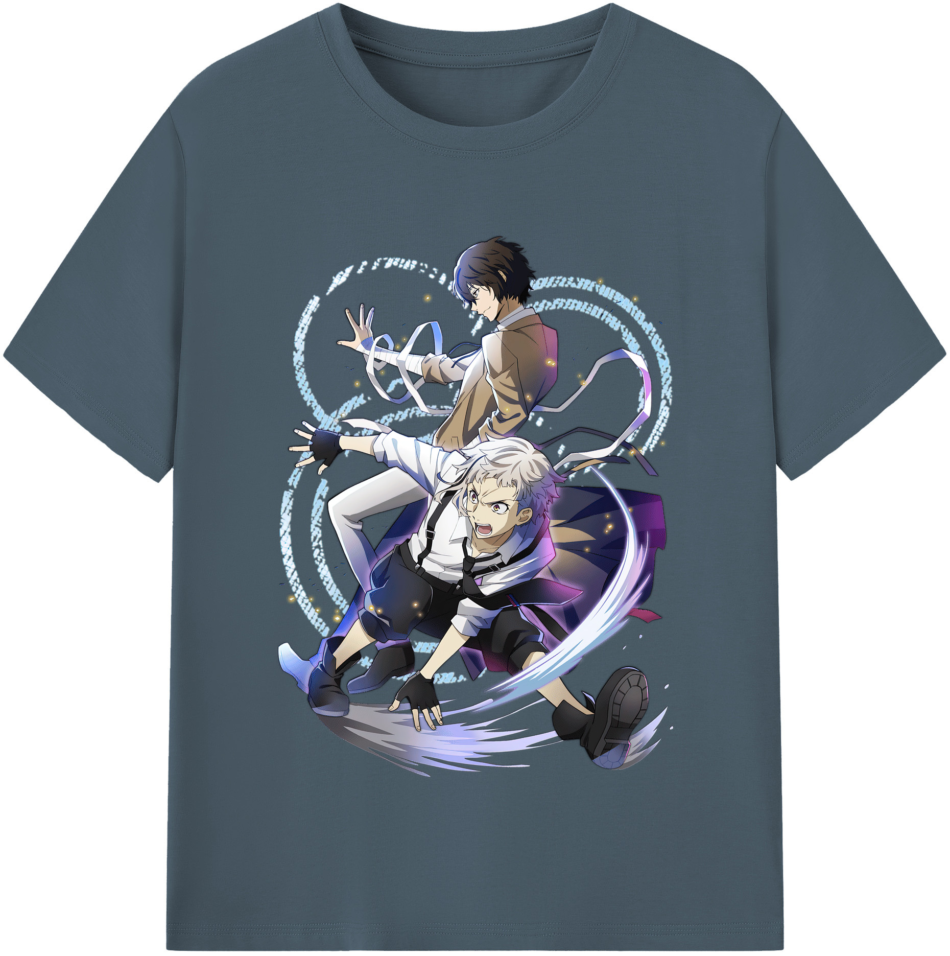 （画像用） 文豪ストレイドッグス Bungo Stray Dogs 綿100％半袖Tシャツ（フロントプリント）